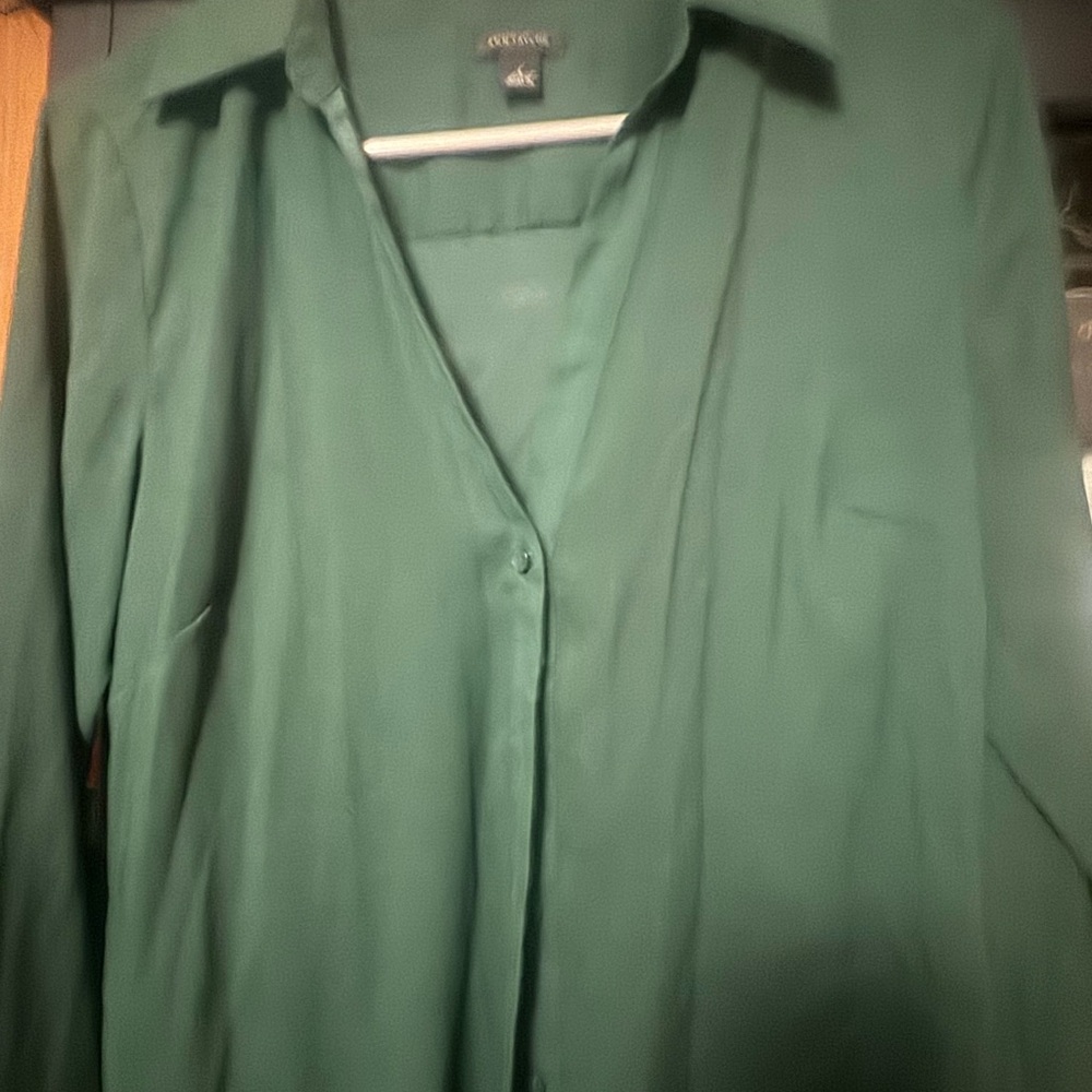 Ann Taylor Green Blouse